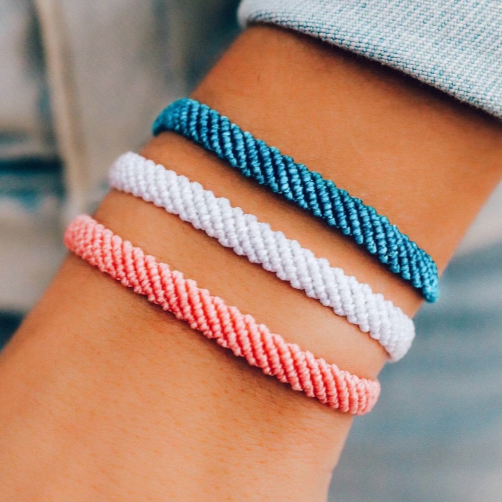 Pura Vida Flat Wide Woven Bracelet